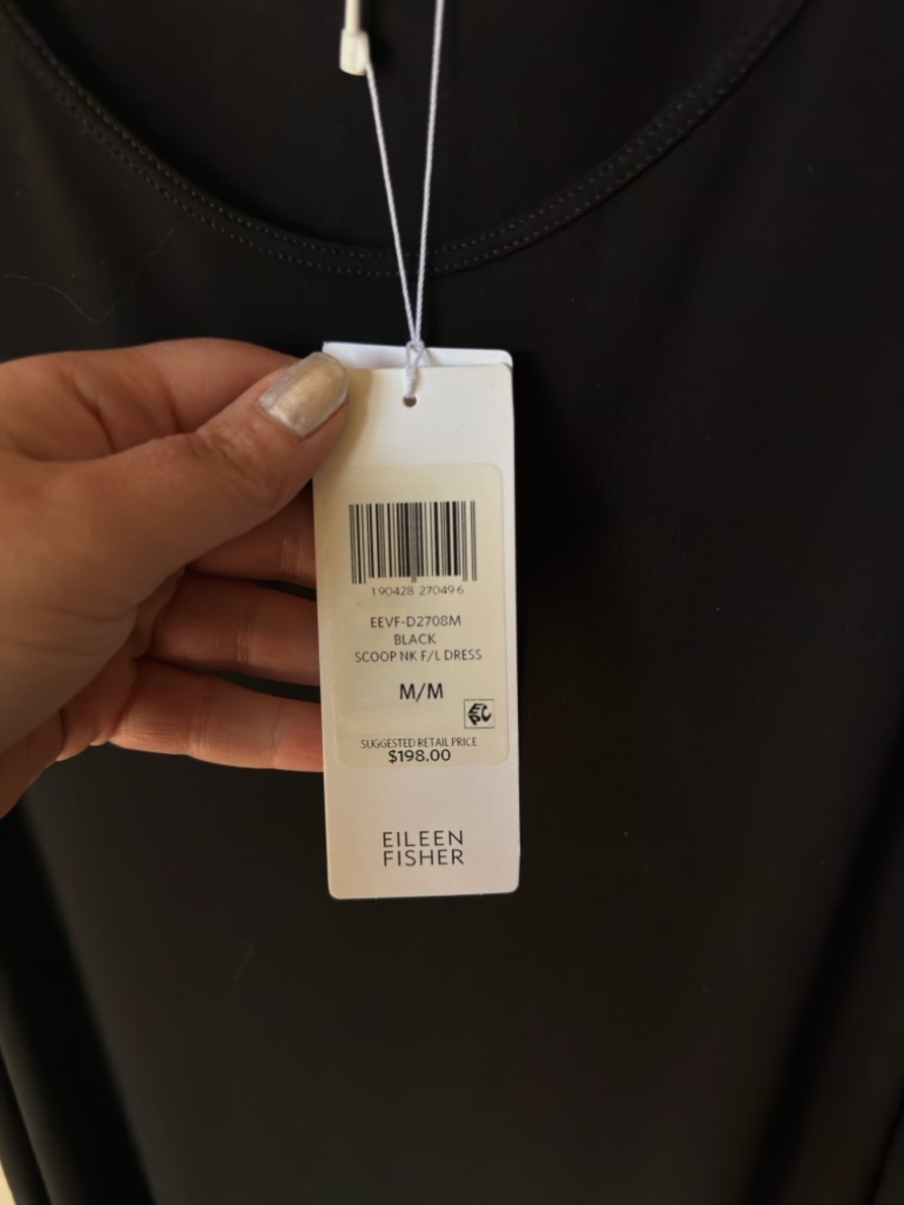 Eileen fisher jersey tank dress scoop neck full length medium nwt viscose - Picture 11 of 15